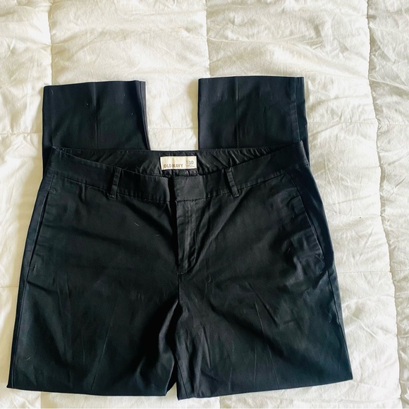 OLD NAVY BLACK STRAIGHT CAREER PANTS - Picture 5 of 11